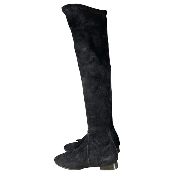 Isabel Marant Etoile Black Suede Leather Knee Tall Boots Size 36 US 5.5/6 NEW - Picture 1 of 8